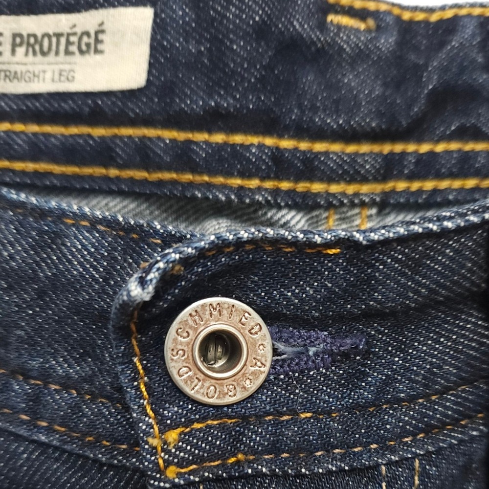 AG Adriano Goldschmied The Protege Straight Leg Jeans Dark Indigo Made in USA - Picture 5 of 12